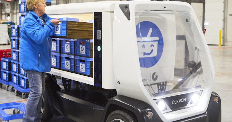 Collect&Go (Colruyt) test zelfrijdend voertuig | Gondola